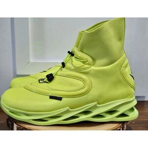 RARE Retired Collectible Tronus Mens 11.5 High Top Sneakers Neon Lime